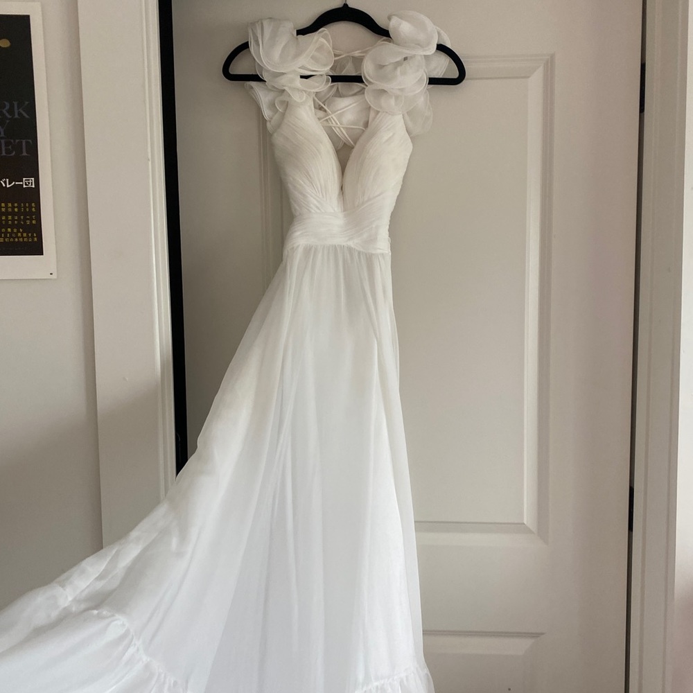 Mac Duggal Ieena Cutout Chiffon Gown